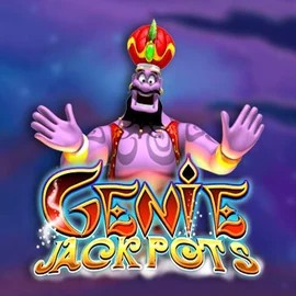 Genie Jackpots slot logo by Blueprint Gaming at Hollywoodbets Casino