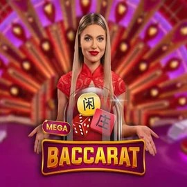 Mega Baccarat by Pragmatic Play, showcased at casinohollywood.bet – game logo