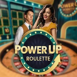 Official Live Casino logo: PowerUP Roulette by Pragmatic Play at Hollywoodbets Casino