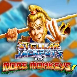 Stellar Jackpots with More Monkeys logo – Jackpots by Lightning Box Game at Hollywoodbets Casino