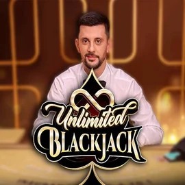 Unlimited Blackjack online game logo by Ezugi on casinohollywood.bet